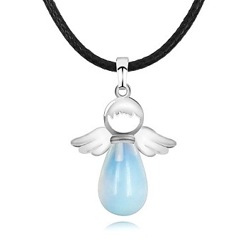 Angel Opalite Pendant Necklaces, No Size