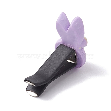 Rabbit with Bowknot Resin Car Air Vent Clips(JEWB-BR00147-01)-3