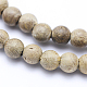 Natural Camphor Wood Beads Strands(WOOD-P011-09-6mm)-3