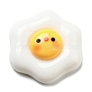 Cartoon Opaque Resin Cabochons, for Jewelry Making, Egg, 25.5x25x7.5mm(CRES-P025-C04)