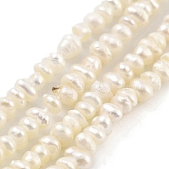 Natural Keshi Pearl Cultured Freshwater Pearl Beads Strands, Baroque Pearls, Grade 4A+, Nuggets, Navajo White, 1.8~2.3mm, Hole: 0.3mm, about 103pcs/strand, 7.28 inch(18.5cm)(PEAR-C003-35)