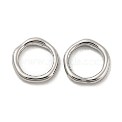 304 Stainless Steel Linking Rings, Ring, Stainless Steel Color, 14x13.5x2.5mm, Inner Diameter: 10mm(STAS-L022-144P)