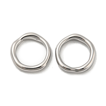 304 Stainless Steel Linking Rings, Ring, Stainless Steel Color, 14x13.5x2.5mm, Inner Diameter: 10mm