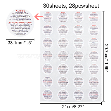Coated Paper Label Stickers(DIY-PH0013-13)-2
