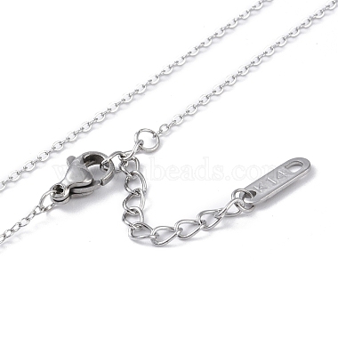 Ion Plating(IP) 304 Stainless Steel Cable Chain Necklaces(NJEW-G081-06)-4