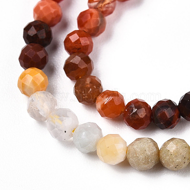 Natural & Synthetic Mixed Gemstone Beads Strands(G-D080-A01-02-26)-3