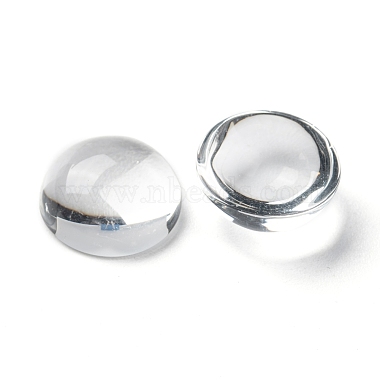Transparent Half Round Glass Cabochons(GGLA-R027-14mm)-3
