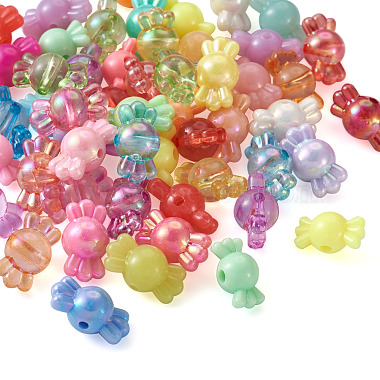Pandahall Opaque Solid Color & Imitation Jelly & Transparent Styles Acrylic Beads(MACR-TA0001-15)-4