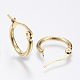 304 Stainless Steel Hoop Earrings(EJEW-N0016-11G-A)-2