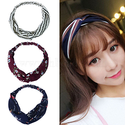 Elastic Headbands for Girls, Hair Accessories, Mixed Color, 20.47 inch(520mm)x50mm(OHAR-Q278-27)