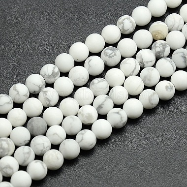 4mm Round Howlite Beads