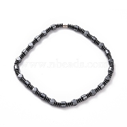 Disc & Column & Polygon Synthetic Hematite Beaded Necklace with Magnetic Clasp for Men Women, 20.39 inch(51.8cm)(G-C006-03)