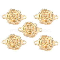 Aolly Magnetic Clasps, for Jewelry Making, Rose, Golden, 18x11.5x6mm, Hole: 1.2mm(FIND-YW0002-07)
