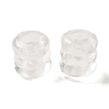 Transparent Acrylic Beads, Column, Clear, 8x7mm, Hole: 3mm, about 2500pcs/500g
