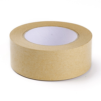 Writable Kraft Paper Tape, Eco-Friendly and Easy-to-Tear, for Masking, Sealing, Not Water-Activated, BurlyWood, 45mm, 10.93 Yard(10m)/roll