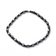 Disc & Column & Polygon Synthetic Hematite Beaded Necklace with Magnetic Clasp for Men Women(G-C006-03)-1
