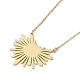 304 Stainless Steel Sun Radiates Pendant Necklace for Women(NJEW-Q318-04G)-2