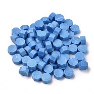 Sealing Wax Particles, for Retro Seal Stamp, Octagon, Cornflower Blue, 8.5x4.5mm, about 1500pcs/500g(DIY-L041-A02)