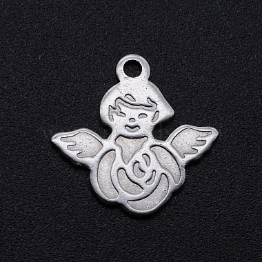 Stainless Steel Color Angel & Fairy 201 Stainless Steel Pendants