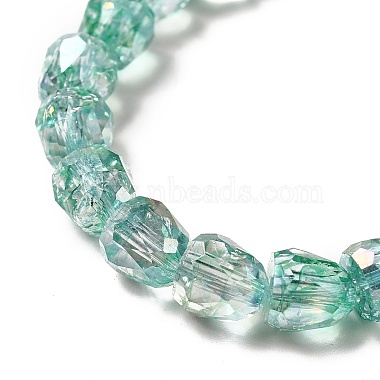 Electroplate Transparent Glass Beads Strand(GLAA-G088-01)-4
