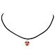 Glass Heart Pendant Necklaces(NJEW-JN04476-01)-1