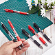 6Pcs 2 Colors Plastic Press Roller Ball Pens(AJEW-GF0006-96)-3
