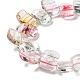 Transparent Glass Imitation Gemstone Beads Strands(GLAA-G105-01D)-4