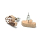 Poplar Wood Stud Earrings(EJEW-G376-01E)-2