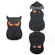 Imitation Leather Storage Bags, with Snap Button, for Guitar Picks Storage, Owl, Black, 168x109mm(PW-WG56746-01)