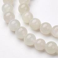Natural White Moonstone Bead Strands, Dyed, Round, 8mm, Hole: 1mm, about 48pcs/strand, 15.5 inch(G-P213-20-8mm)