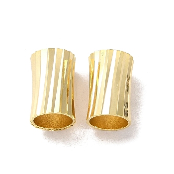 Brass Bead, Column, Real 24K Gold Plated, 12x8mm, Hole: 7mm