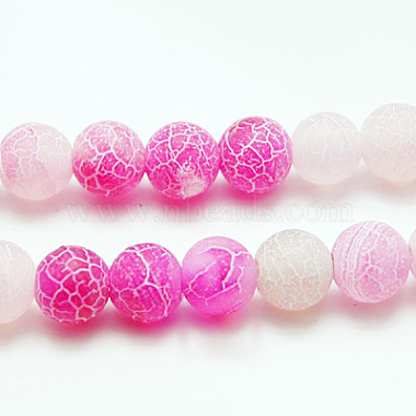 Natural Crackle Agate Beads Strands(G-G055-4mm-1)-2