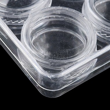 (Defective Closeout Sale:Box is Cracked )Transparent Plastic Nail Art Decorations Storage Box(AJEW-XCP0002-12)-6