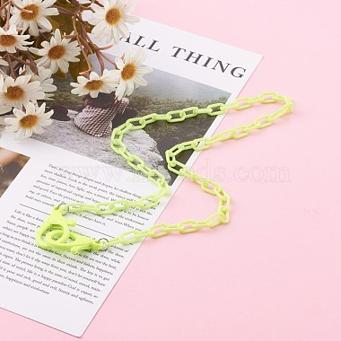 Personalized Opaque Acrylic Cable Chain Necklaces(NJEW-JN03432-05)-5