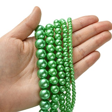 Dyed Glass Pearl Round Beads Strands(HY-X0001-04)-3