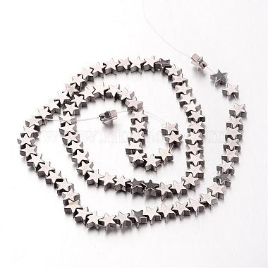 Electroplate Non-magnetic Synthetic Hematite Bead Strands(G-F300-24B-01)-2
