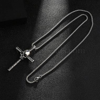 Zinc Alloy Cross Pendant Necklaces(NJEW-M211-06A-ASP)-4