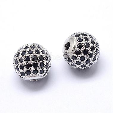 Perles de zircone cubique de placage de rack en laiton(ZIRC-S001-10mm-B03)-2