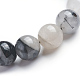 Bracelets extensibles quartz quartz tourmaliné naturel / noir rutile noir(X-BJEW-E373-10mm-07)-2