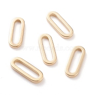 Brass Linking Rings, Long-Lasting Plated, Oval, Real 24K Gold Plated, 12x4.5x1mm, Inner Diameter: 9.5x2mm(KK-Y003-04A-G)