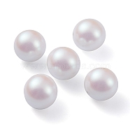 POM Plastic Beads, Imitation Pearl, Center Drilled, Round, Old Lace, 11.5~12mm, Hole: 1.2mm(KY-C012-01D-03)