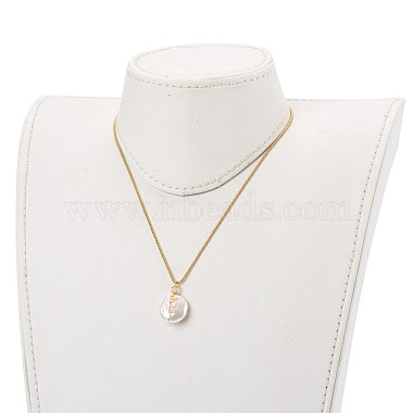 Natural Baroque Pearl Keshi Pearl Pendant Necklaces(NJEW-JN03372-03)-4