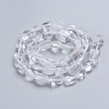 naturelles cristal de quartz brins de perles(G-G841-A12)-2