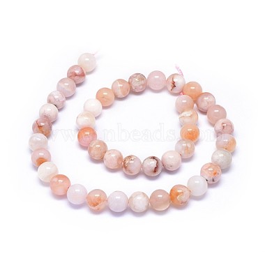Natural Cherry Blossom Agate Beads Strands(G-I249-B01-03)-2