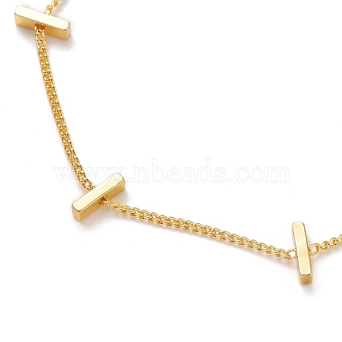 Brass Twisted Chain Curb Chain Bracelets(BJEW-JB05499)-2