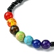 Natural & Synthetic Mixed Gemstone & Glass Seed Beaded Stretch Bracelet for Women(BJEW-JB09658)-3