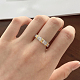 Женское кольцо на палец из стерлингового серебра с родиевым покрытием 925 и прозрачным микропаве с цирконием(RJEW-F150-09B-P)-3