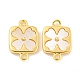 Natural Shell Flower Connector Charms(KK-P275-03G)-1