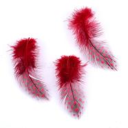 Chicken Feather Costume Accessories, Dyed, Red, 65~135x25~45mm(FIND-Q048-21)