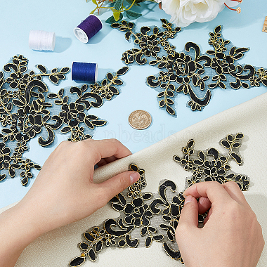 Flower Polyester Computerized Embroidery Sew on Ornament Accessories(DIY-WH0504-165B)-3